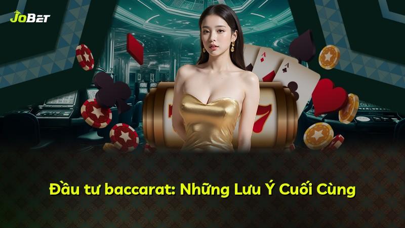 Đầu tư baccarat: Những Lưu Ý Cuối Cùng